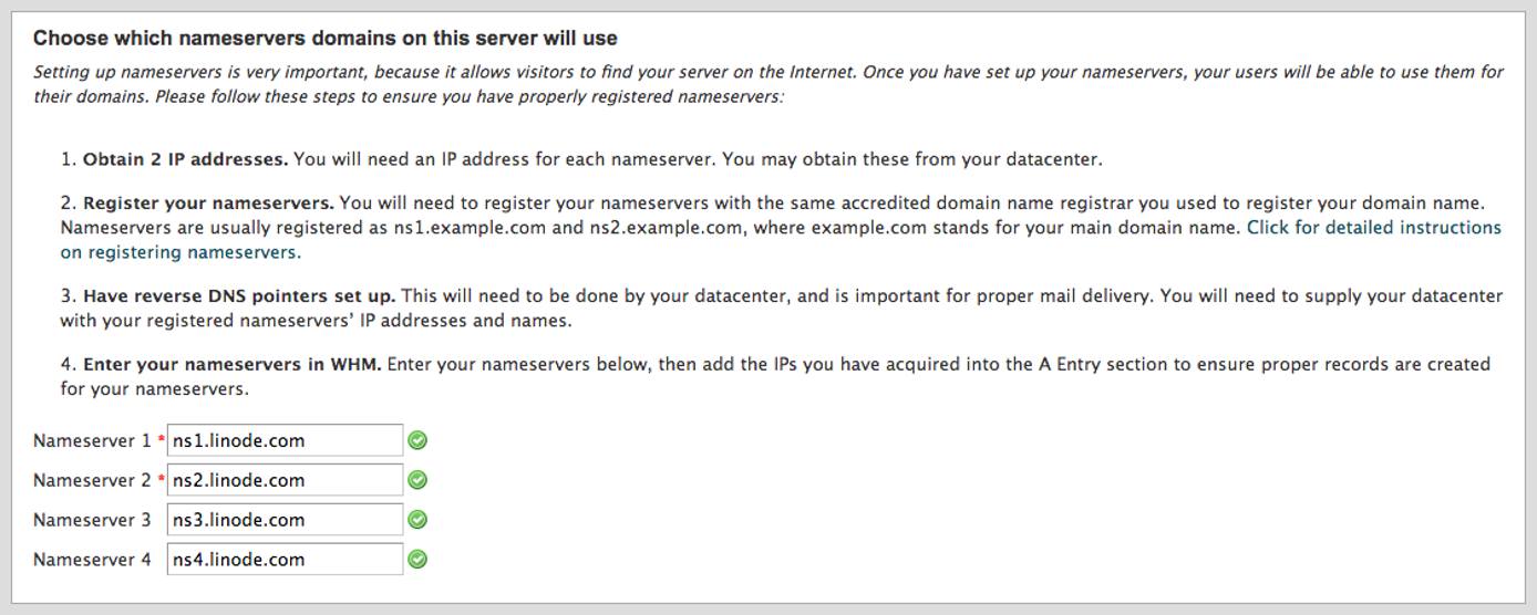 Linode nameservers Linode nameservers